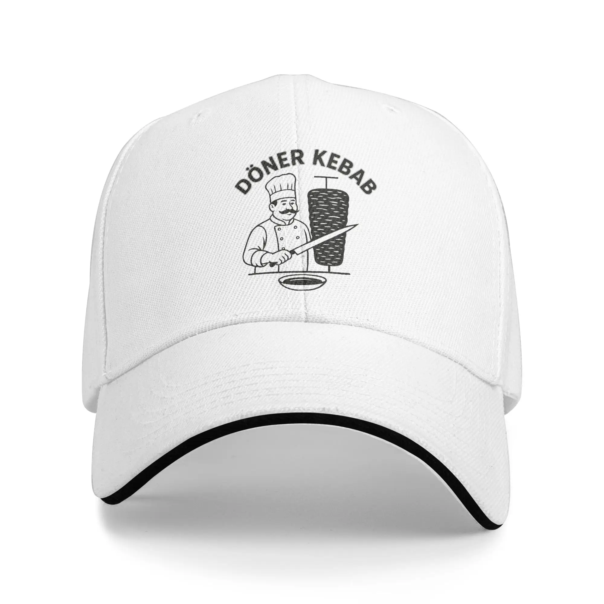 Doner Kebab Lustig Grill Master Foodie Sandwich Baseball Cap Fashion  for Men Women Polyester Sun Cap Fishing Adult Hat