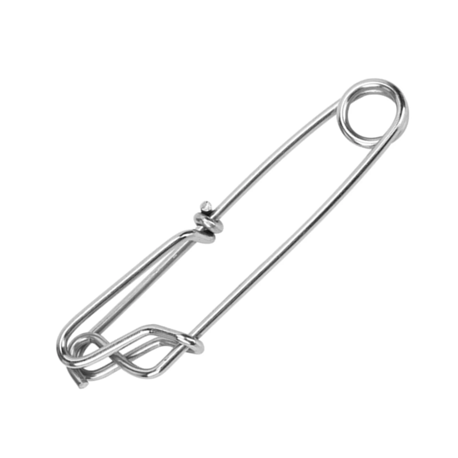 10 Stück Edelstahl-Longline-Snap-Clip, 2,6 x 100 mm, robuster Thunfisch-Clip für schwimmende Schnur zum Salzwasser-/Süßwasserangeln – Detail 6