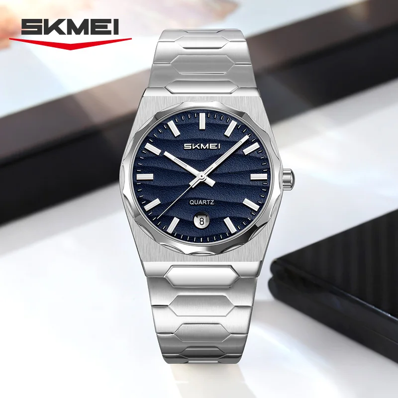 

SKMEI 9382 Top Brand Men's Quartz Watch Waterproof Calendar Steel Strip Luxury Business Watch Men's Clock Watch reloj hombre