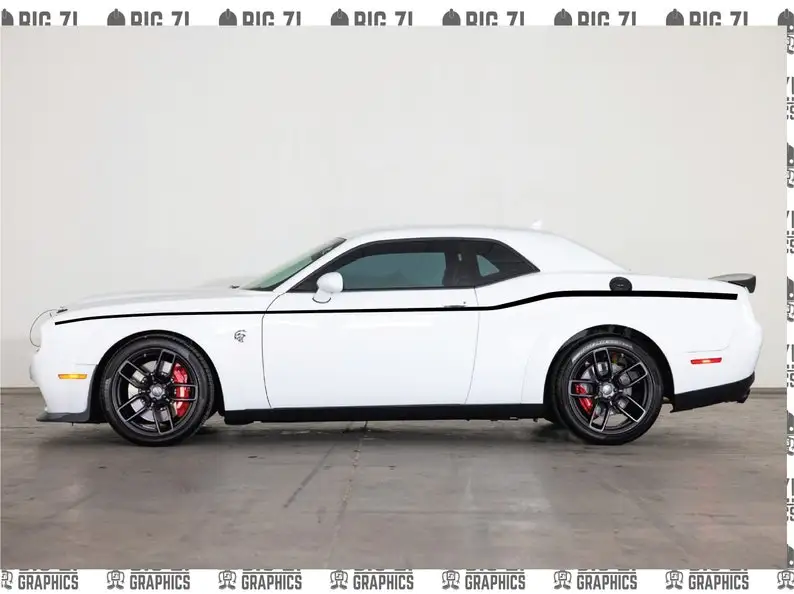 Challenger Sxt Hellcat Thin Side Stripes Vector Cut file DIGITAL DOWNLOAD ONLY .pdf .svg .png .eps