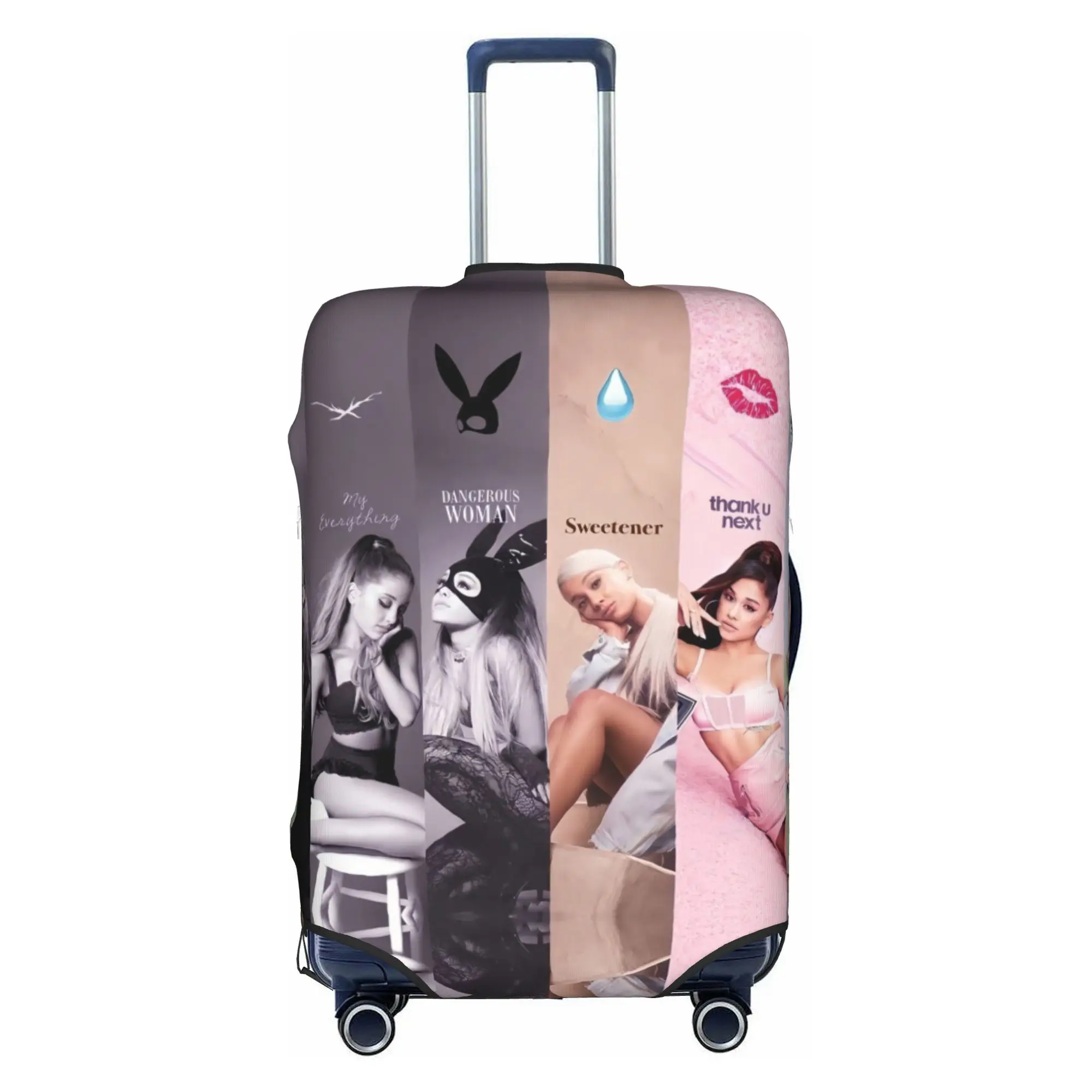 A-Ariana G-Grande  Pop Music  Suitcase Cover Elastic American Singer Luggage Covers Protector for 18-32 inch