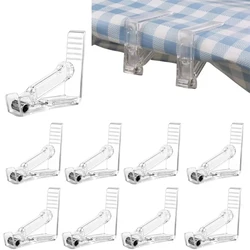 4pcs Transparent Tablecloth Clips Holder Anti-Slip Table Cover Clamps Multi-function Party Wedding Tablecloth Clip Cloth Clamp