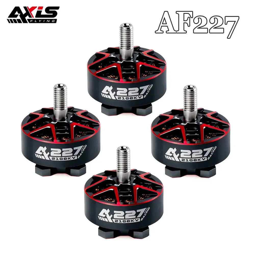 AxisFlying AF227 1960KV/2100KV /2150KV 6S Brushless Motor 5mm for Professional Competition/Freestyle/Bando 5 inch RC FPV Drone