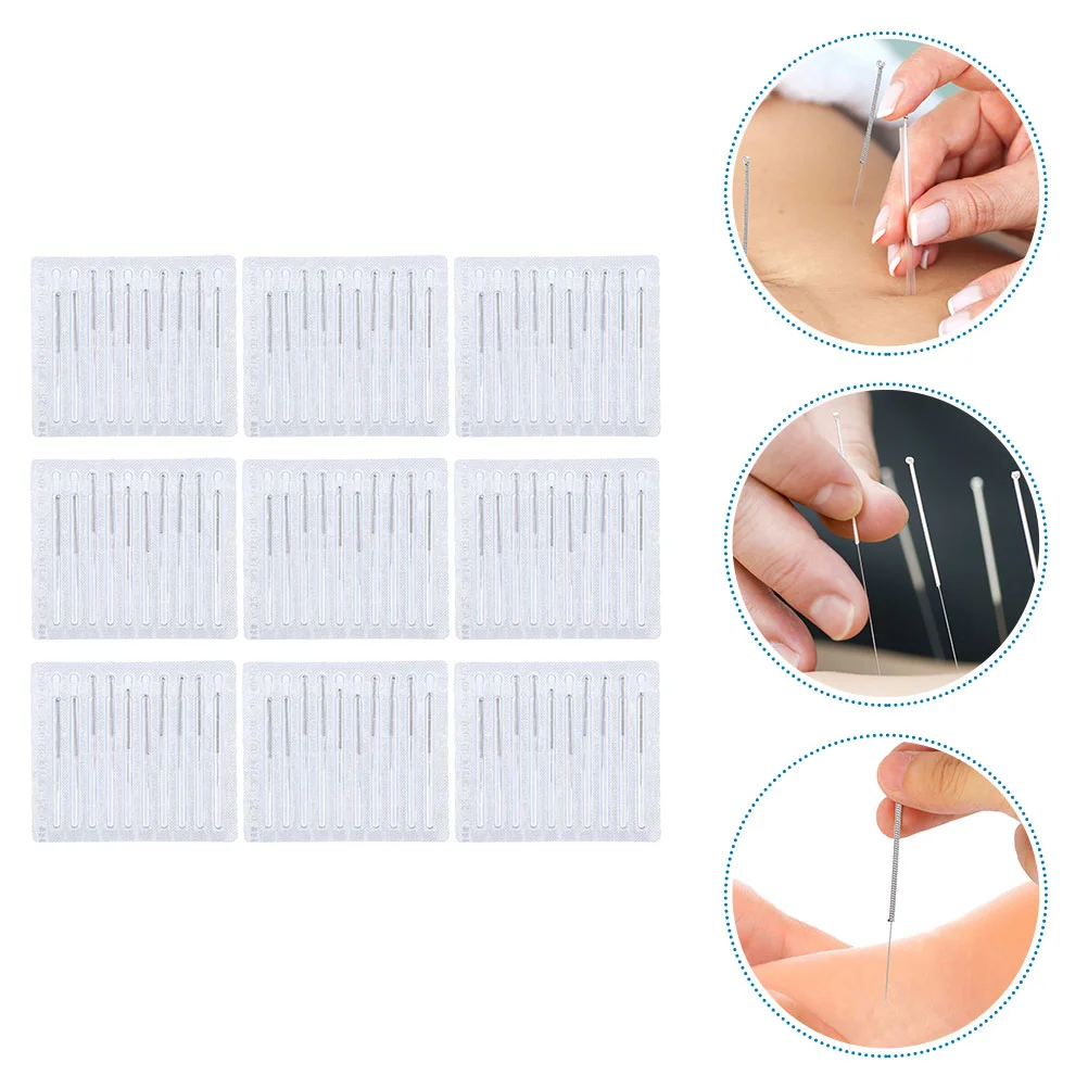 100pcs Face Beauty Needles Disposable Metal Handle Needles Disposable Needles Massage Needles