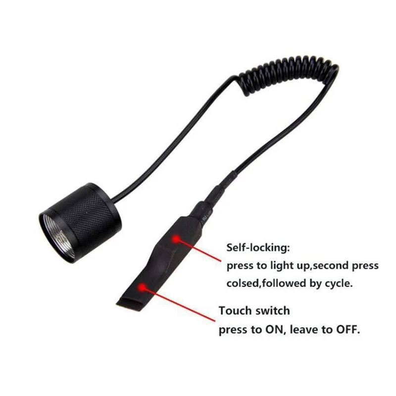 ABZV-Accesorios de cubierta trasera de linterna, botón de presión, Interruptor táctil, interruptor de extensión de Control de línea de segunda generación