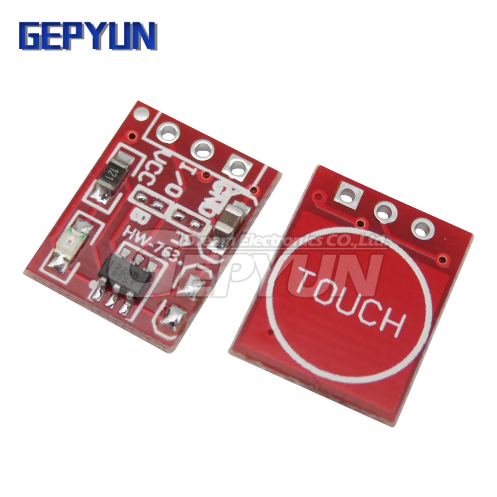 Bouton Tactile Autobloquant TTP223, Puzzles Tech, Type Itor, Canal Unique, Capteur de Commutateur, 10 Pièces