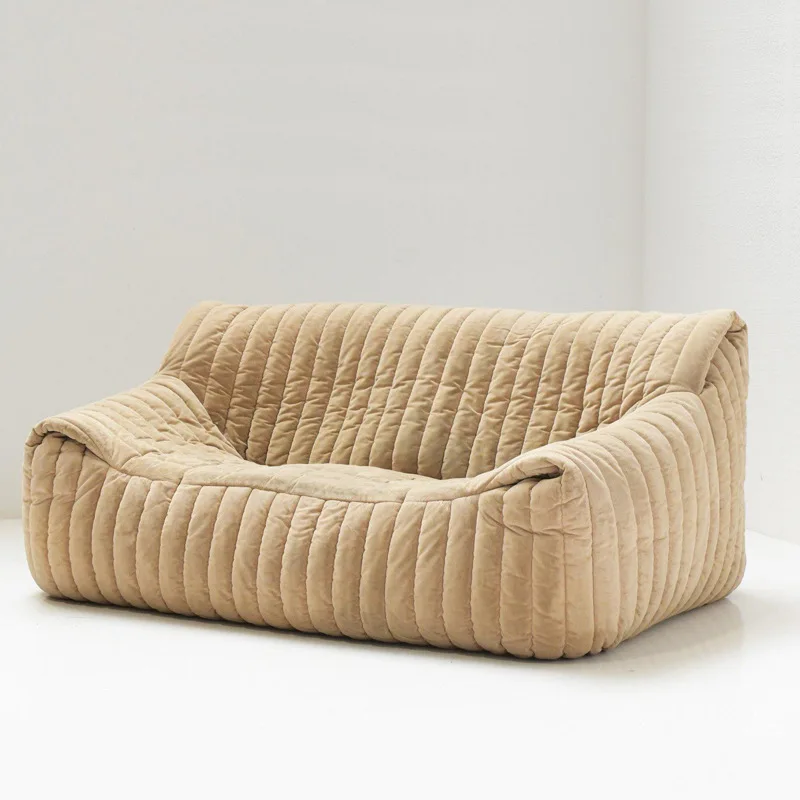 

Medieval style homestay retro fabric compression sofa, wave sofa