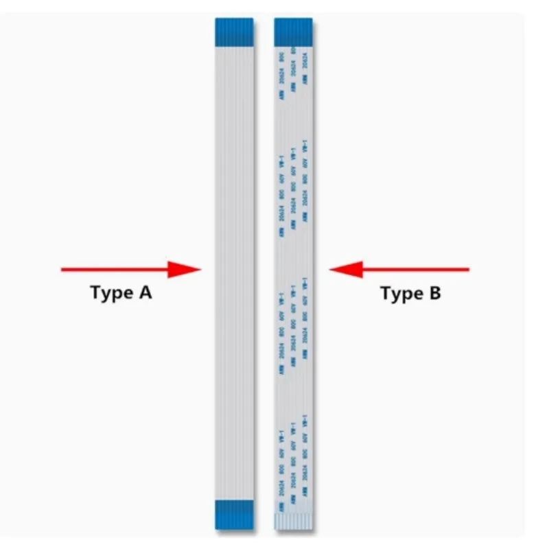 10pcs 50mm/100mm/150mm/200mm  FPC FFC Ribbon Flexible Flat Cable 0.5mm 1.0mm Type A / B 4/6/8/10/12/14/16/18/20/22/24/26Pin
