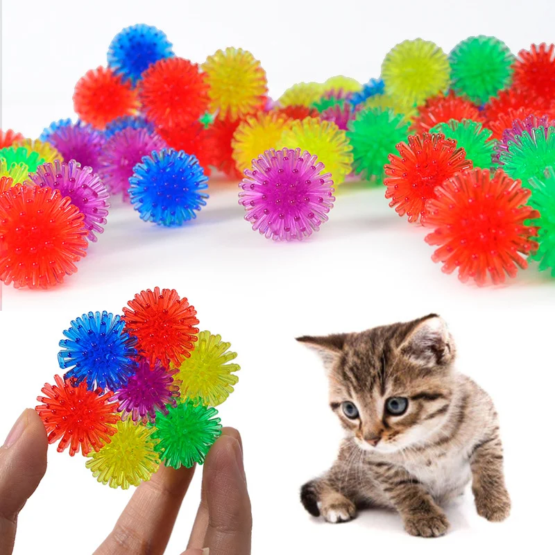 

12/24PCS Bayberry Ball Hedgehog Mini Massage Ball For Yoga Foot Massage Ball Vent Decompression Soft Teasing Cat Teaser Toys