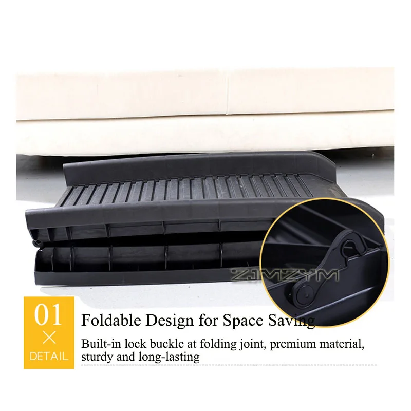 Foldable Dog Car Ramp for Large Medium Dogs Anti Slip Wide Pet Ramp Portable SUV Trunk Pet Stairs for Senior Arthritic Dogs