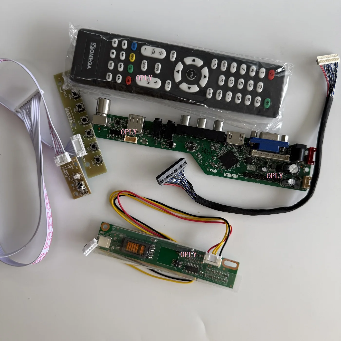 

TV HDMI-compatible screen monitor USB RF LCD panel AV Controller board for LTN133W1 B133EW01 V3 B133EW01 13.3” 1280X800 VGA