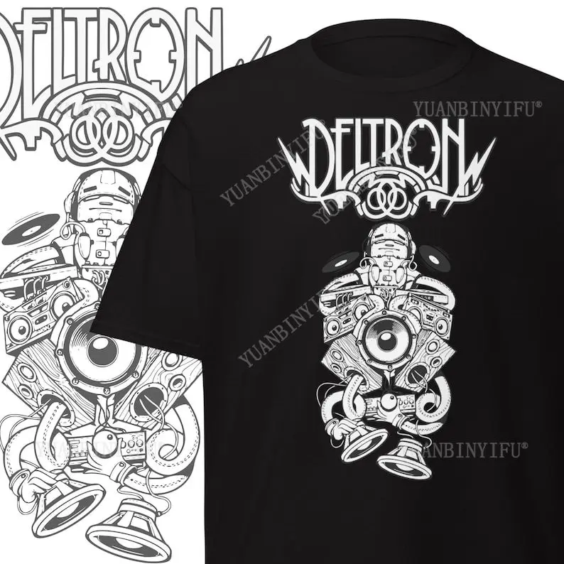 

Футболка Deltron 3030, модная одежда в стиле хип-хоп Old School, готическая смерть, новая металлическая группа, хлопковые футболки с короткими рукавами