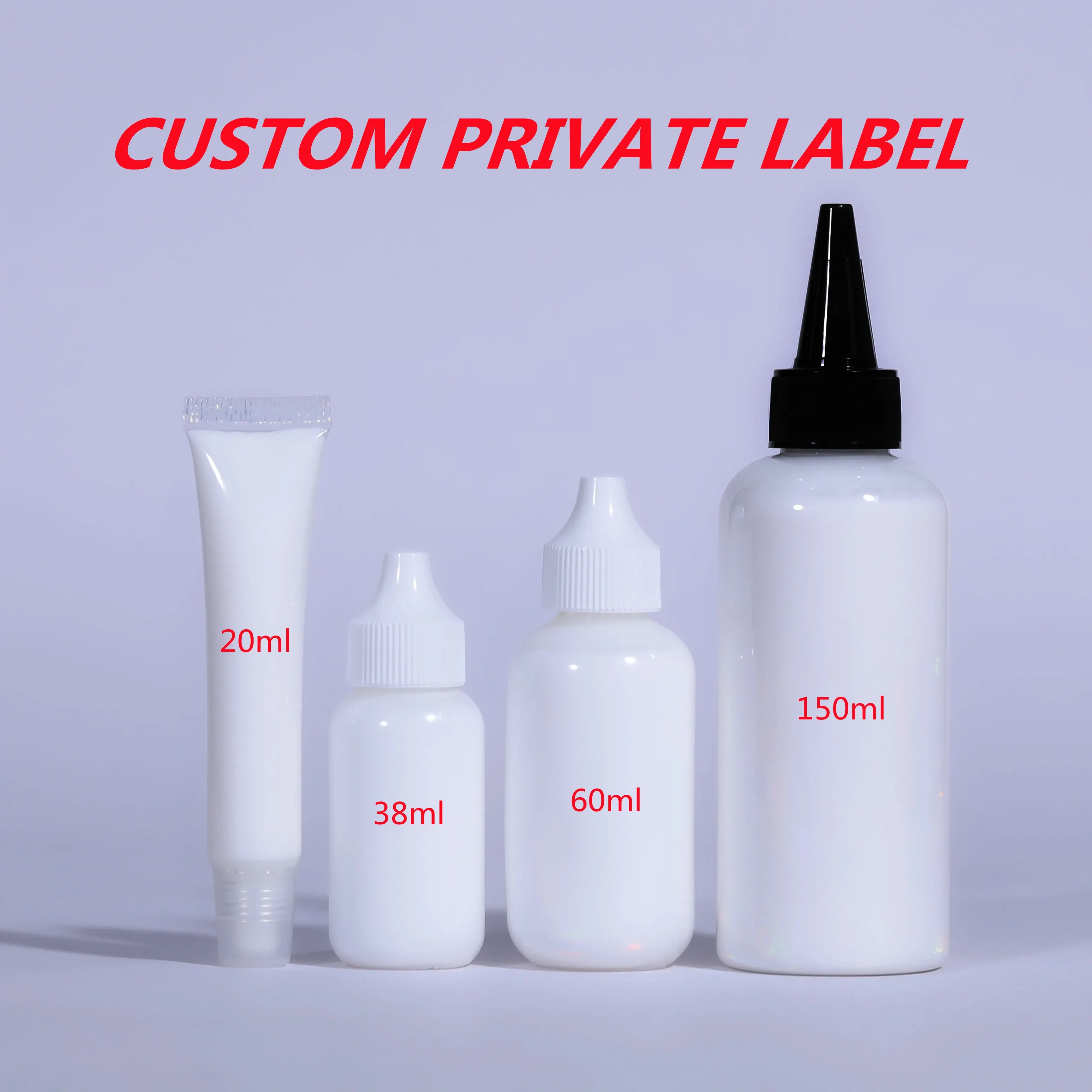 Pegamento de encaje de etiqueta privada personalizada, ultra sujeta tu logotipo, pegamento frontal de encaje, adhesivo invisible impermeable para peluca frontal de encaje