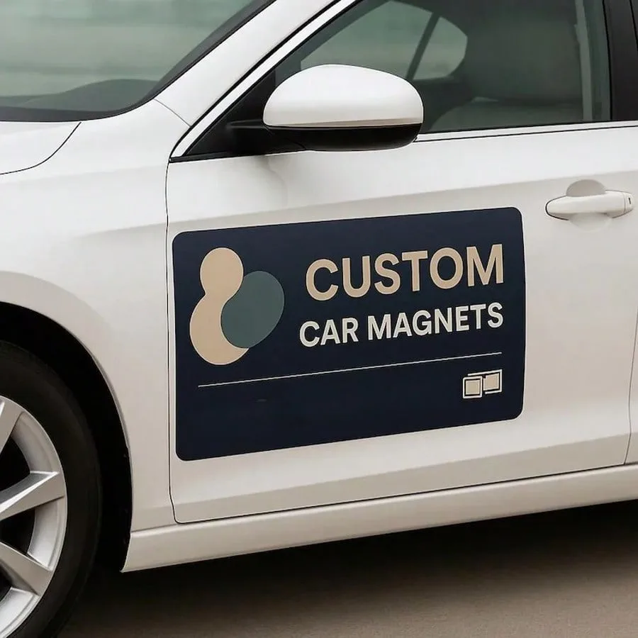 1pc Custom Magnetic Car Sign Personalized Logo Vehicle Magnet for Cars Trucks Business Advertising Waterproof Outdoor Decor