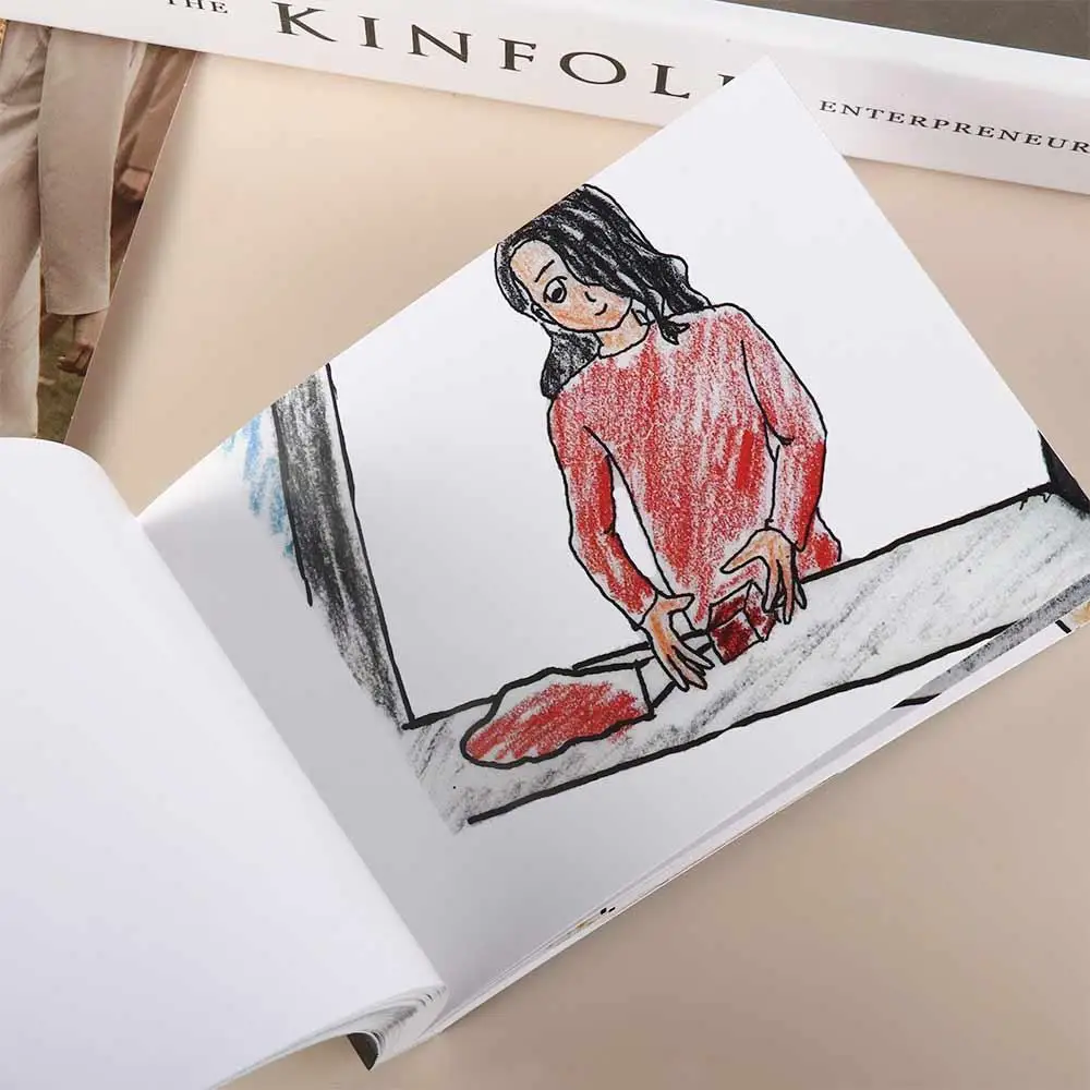 Hidden Ring Necklace Confession Comic FlipBook Creative Trends Romantic Hand Flipped Book DIY Propose Gift