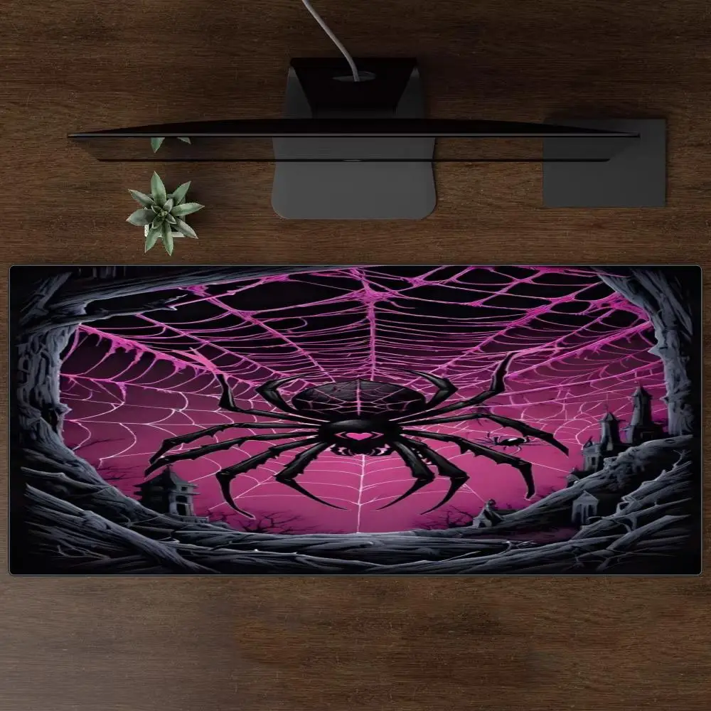 

Dark Spiderweb Mouse Pad - Gothic Large XXL Non-Slip Gaming and Office Mouse Pad