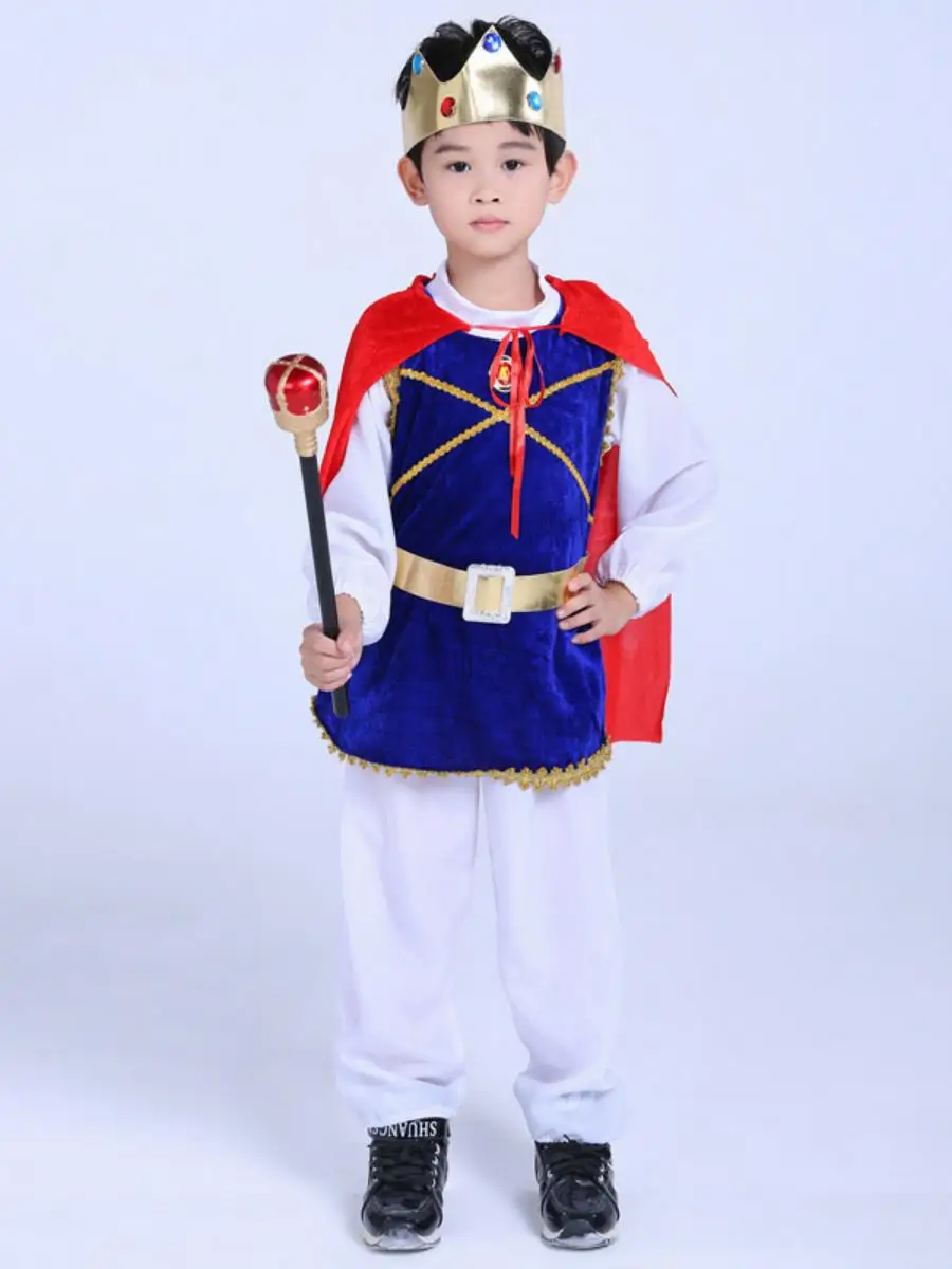 

loween Children's Costume King Prince Princ Performance Clothes Cosplay Dance Par eup Par Role-plang