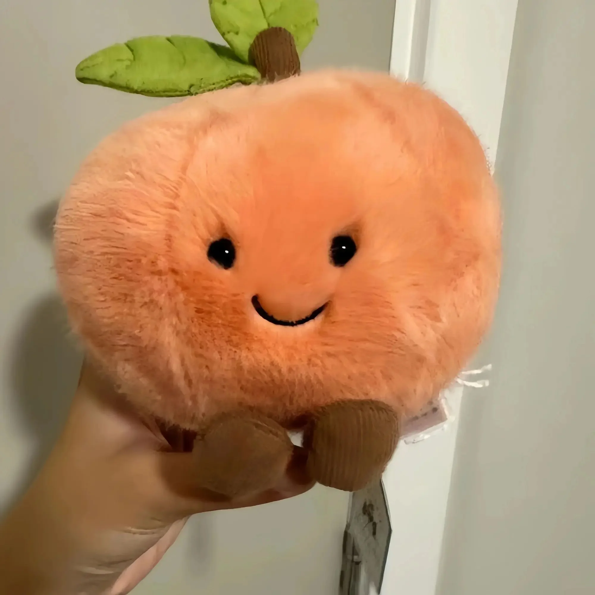 Jellycat Fruits Peach With Legs Kawaii Doll With Legs Smiling Face Fruit Figured Cosplay Cushion Sofa Decor Birthday Gifts