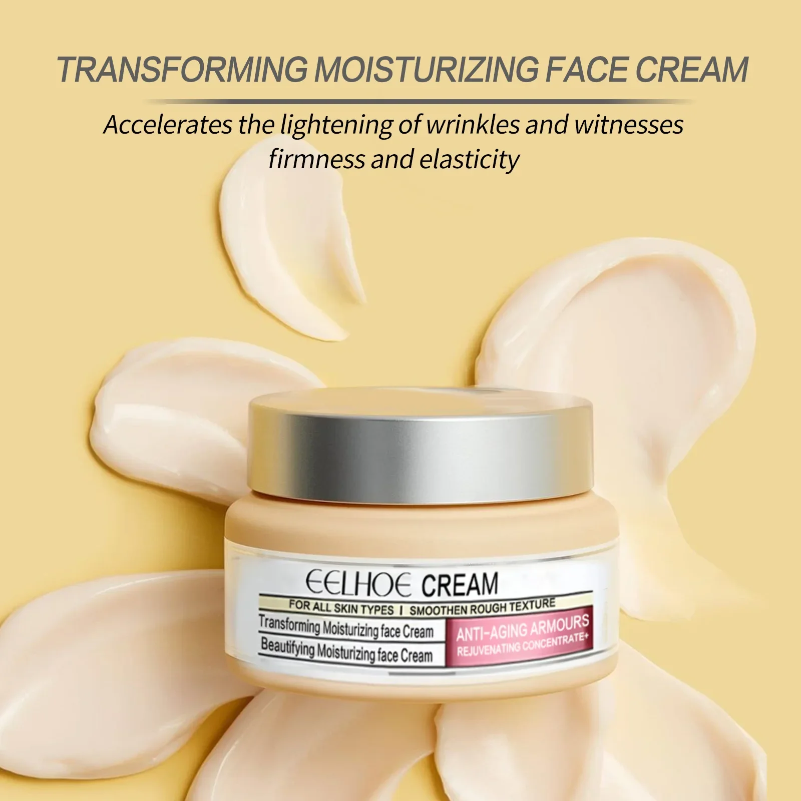 Wrinkle-Fading and Radiance-Restoring Face Cream with Hyaluronic Acid - Moisturizes Firms Nourishes Dry Skin for A Youthful Glow