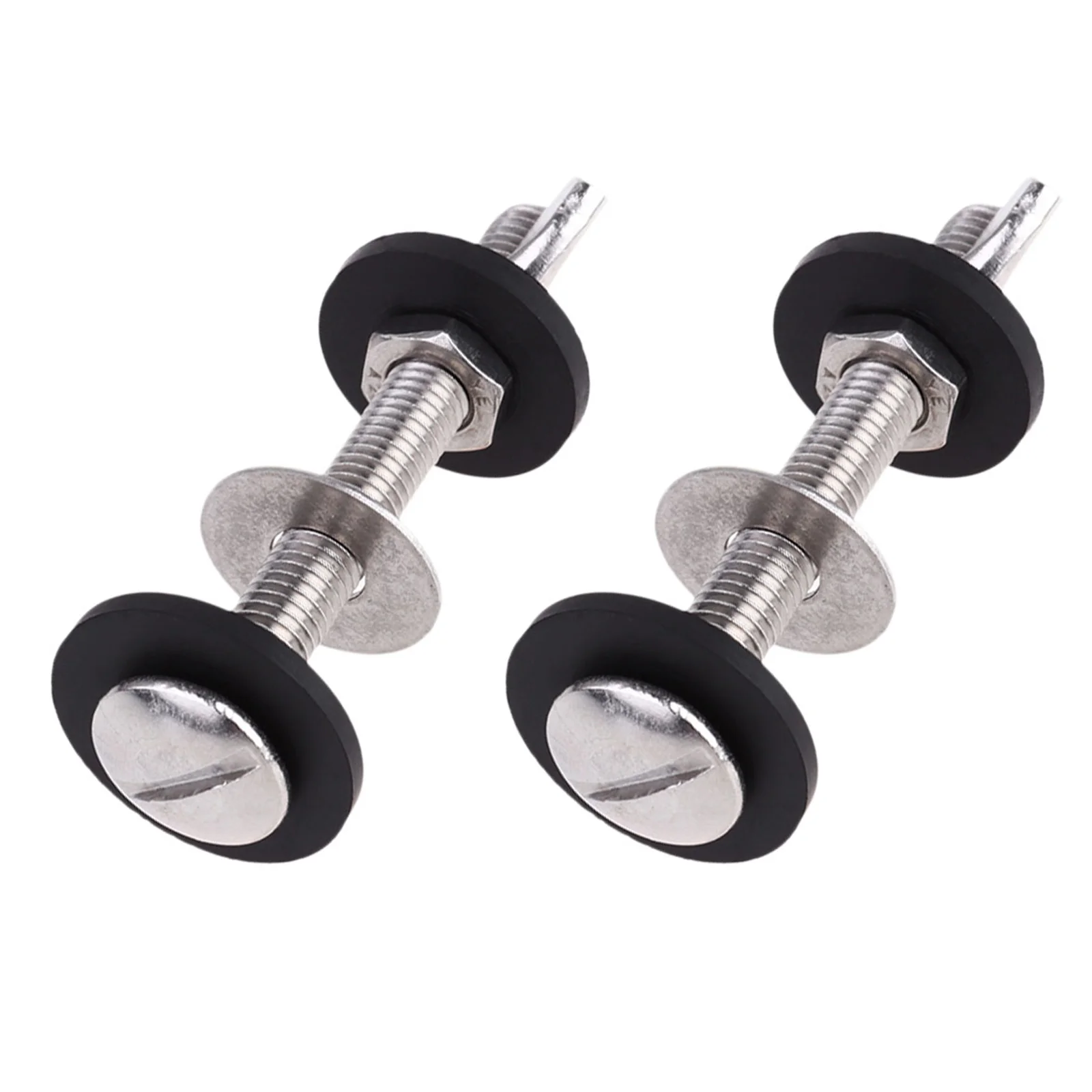 

2Pcs Toilet Tank Screw Rubber Mat Universal Home Use Durable Stainless Steel Fixing Accessories Toilet Tank Screw