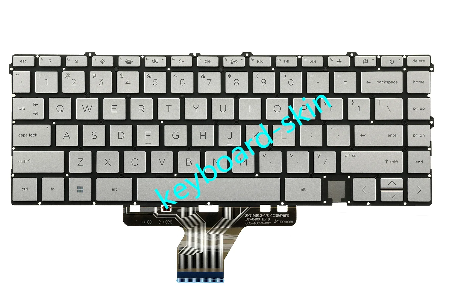 New US silver backlit keyboard for HP ENVY X360 13-AY TPN-C147 13-BA 13T-BA TPN-C145 13-BD 13m-BD 15-ES 15M-ES 15-EU 15M-EU