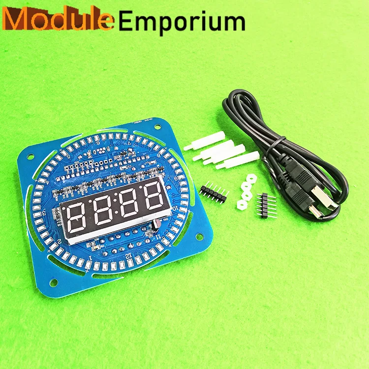 Rotating LED display creative electronic clock DIY DS1302