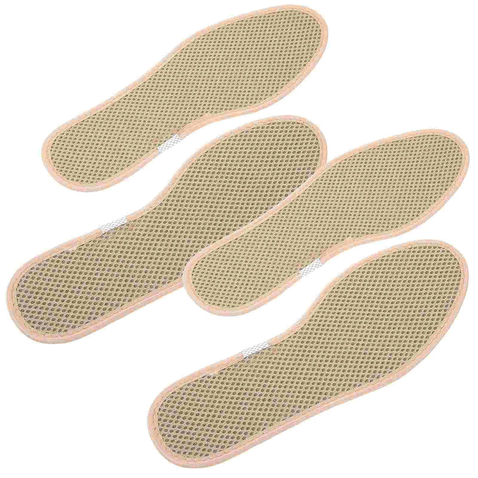 

2 Pairs Charcoal Foot Deodorizer Inserts Breathable Sports Insoles Thin Replaceable Foot Care Tool Men's Size 41