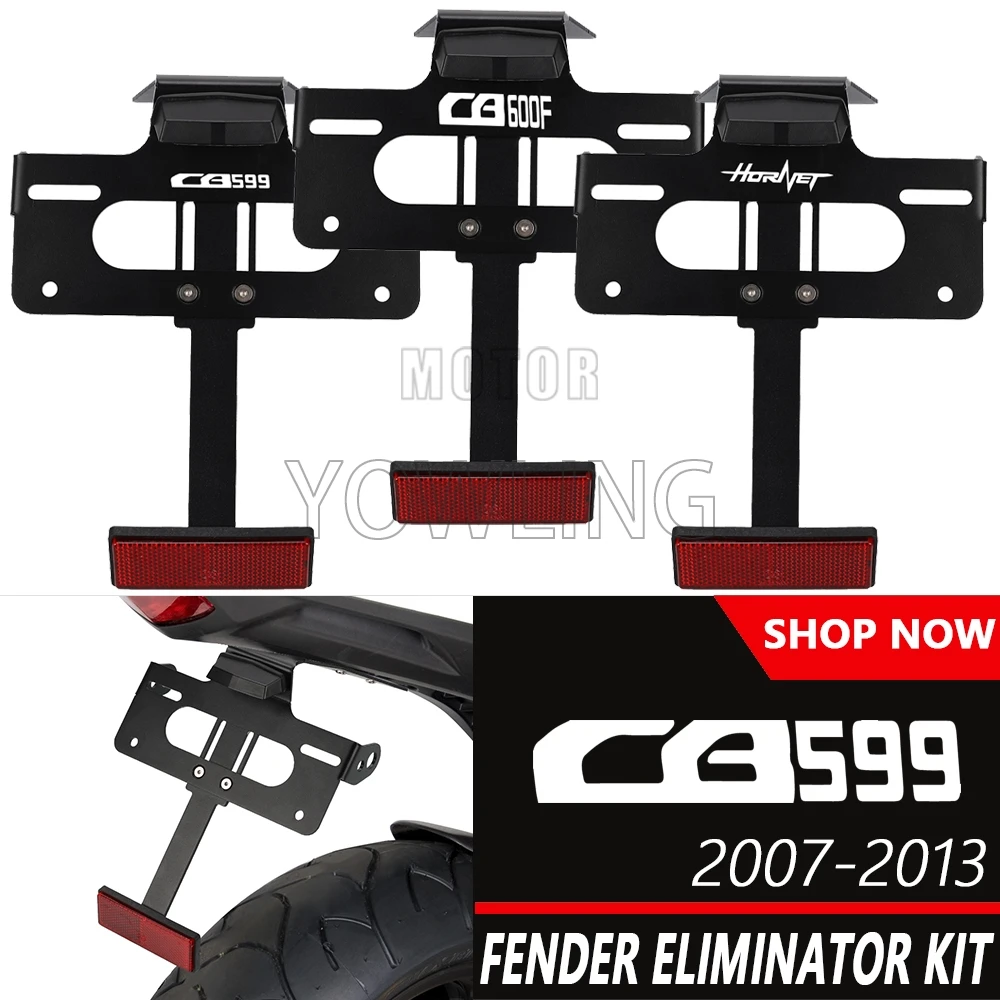 

CB599 CB600F Motorcycle Tail Tidy Fender Rear bracket license plate frame holder For Honda CB 599 600F Hornet 2007 -2012 2013