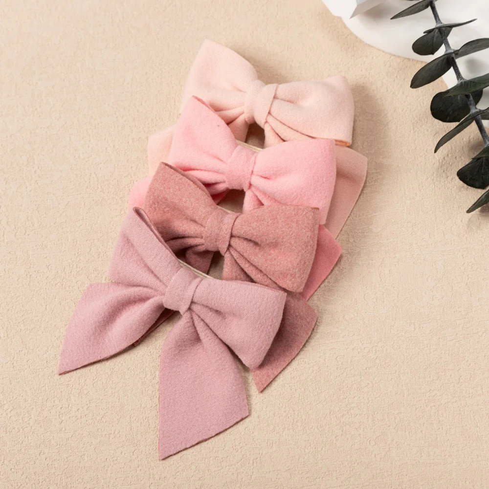 Jepit Rambut Busur Modis untuk Anak Perempuan Jepit Rambut Gaya Putri Lucu Jepit Rambut Mulus Hiasan Kepala Bayi Buatan Tangan Aksesori Rambut Anak