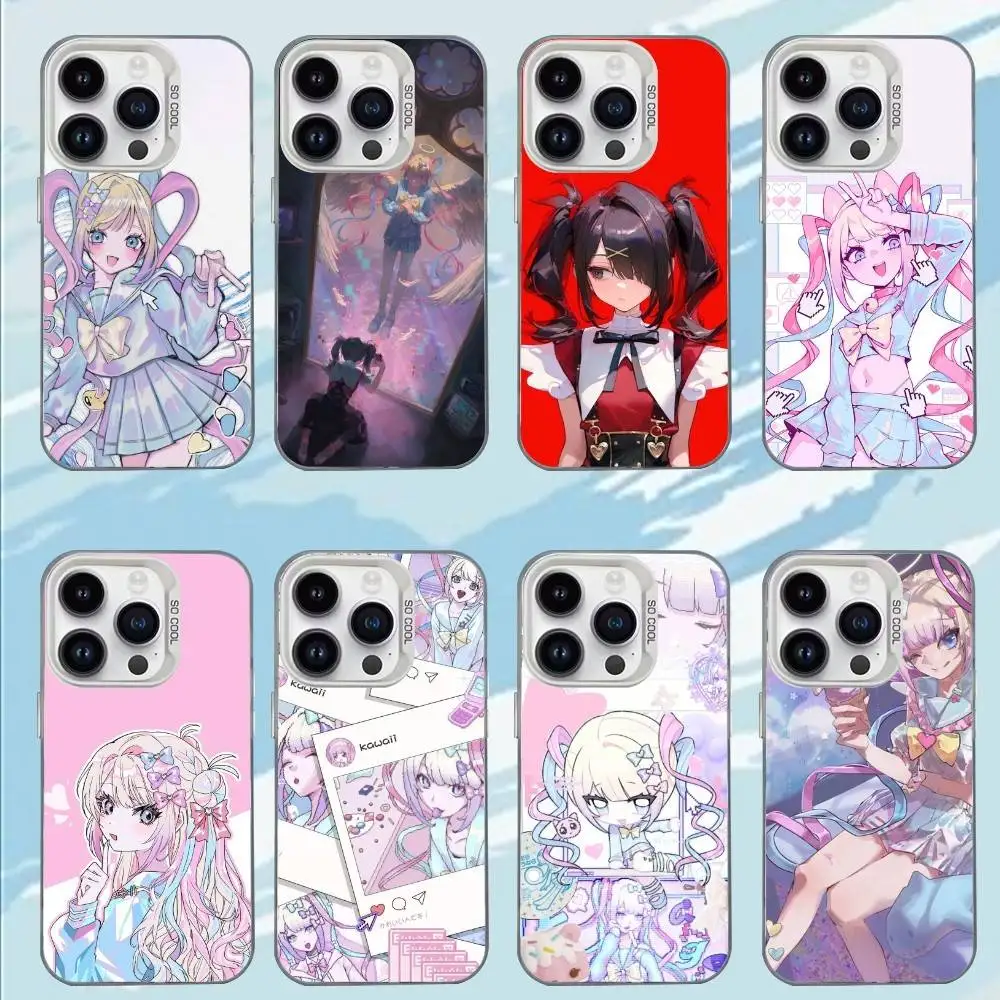 

Game N-NEEDY GIRL OVERDOSE Phone Case For iPhone 17,16,15,14,13,12,11,Mini,Pro,E,MAX White Matte Shockproof Cover