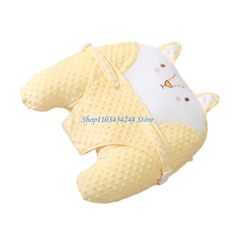 وسادة رضاعة للرضع تدعم الرأس مع كيس وسادة قابل للفصل، وسادة ناعمة للرضاعة الطبيعية، وسادة مريحة #3