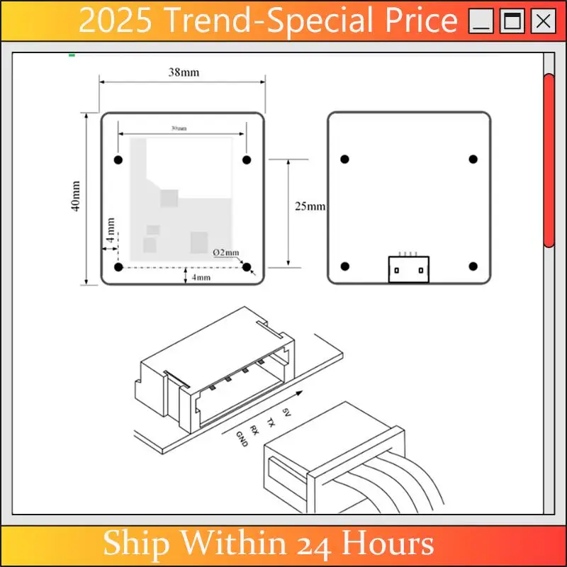 CHYY Top LD6002H 60G Radar Module Kit Breathing And Heartbeat Detection Radar Module Non-Contact Intelligent Monitoring Module