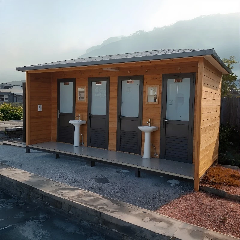 مرحاض متنقل محمول، تصميم بسيط للتخييم في الهواء الطلق، ورشة عمل المزرعة - مادة فولاذية