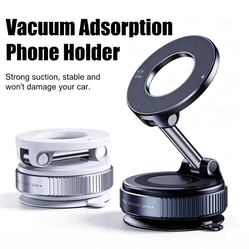 Foldable Magnetic Car Phone Holder 360° Adjustable Desk & Dashboard Mount Universal Smartphone Stand