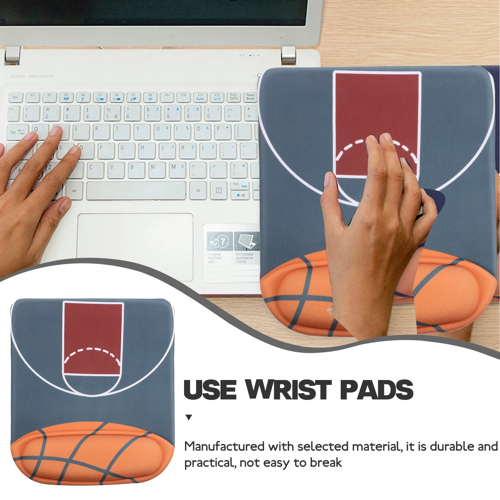 

Silicone 3D Mouse Pad Anti Skid Round Wrist Support Ergonomic Cushion for Laptop Desktop Gaming Office Relief Fatigue