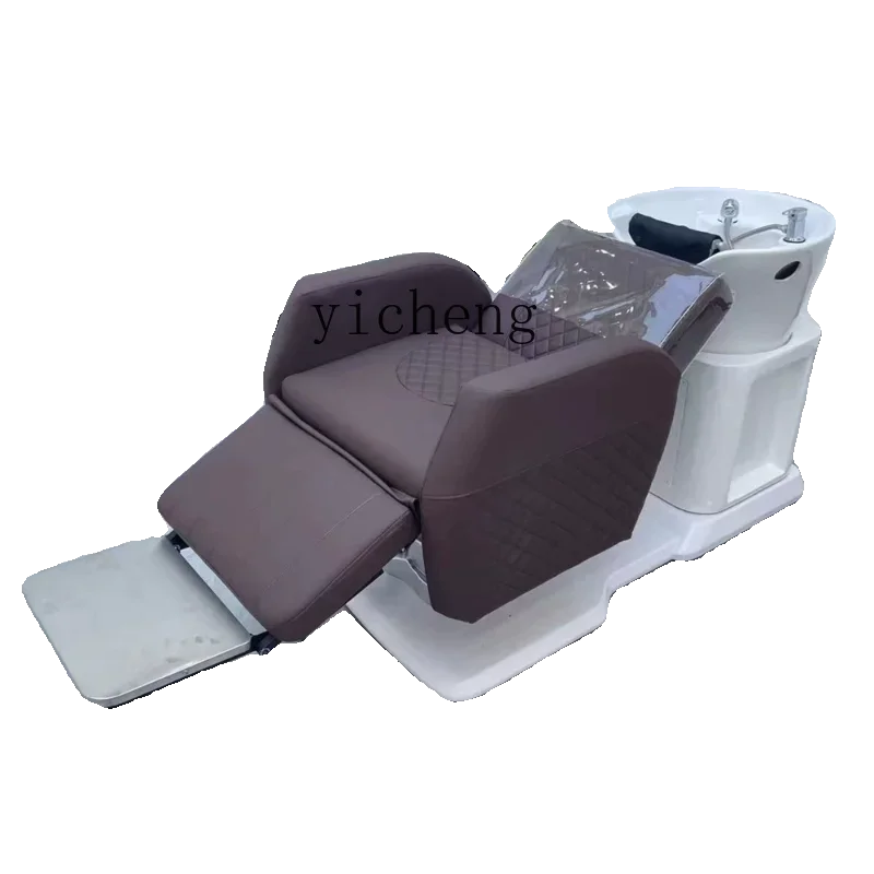 XL electric flush bed, automatic shampoo bed, multi-function rotating down hair salon hair chair