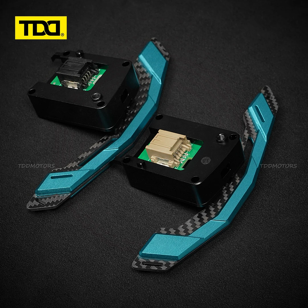 TDD Carbon Fiber Aluminum Alloy Magnetic Shift Paddles for Mustang GT Shelby New Multi Color Shift Paddles