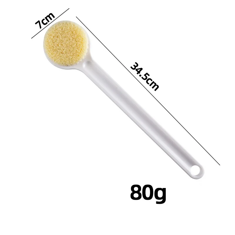 Spazzola da bagno giapponese Manico lungo Pelliccia morbida Comoda spazzola da bagno Spazzola da bagno per il corpo con attrito posteriore Forniture per il bagno Spazzola da bagno