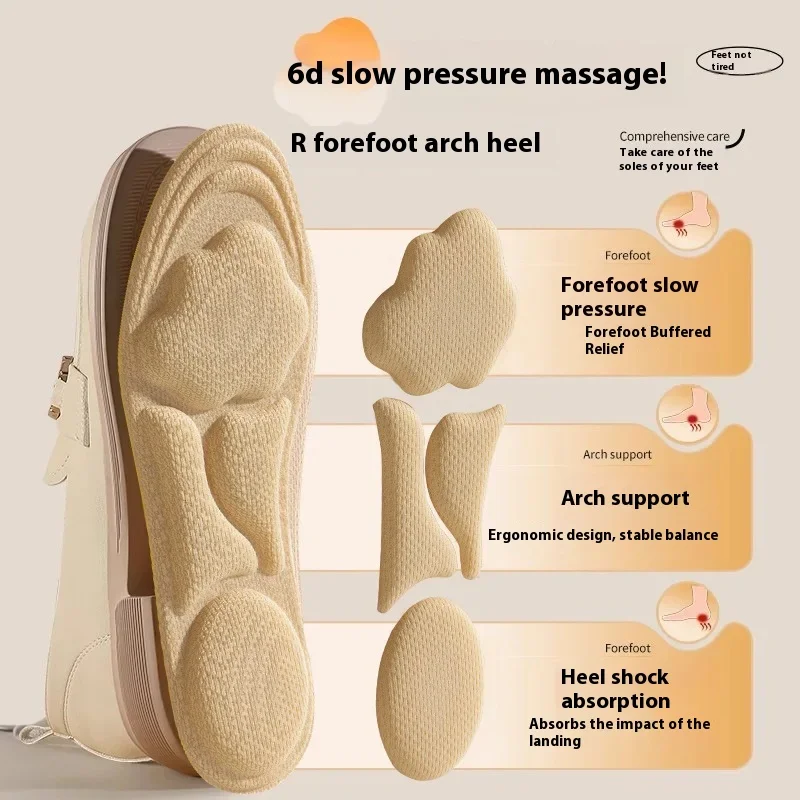 

Удобные дышащие спортивные стельки с арочным массажем, амортизирующие, устойчивые к запахам для военных тренировок и фитнеса