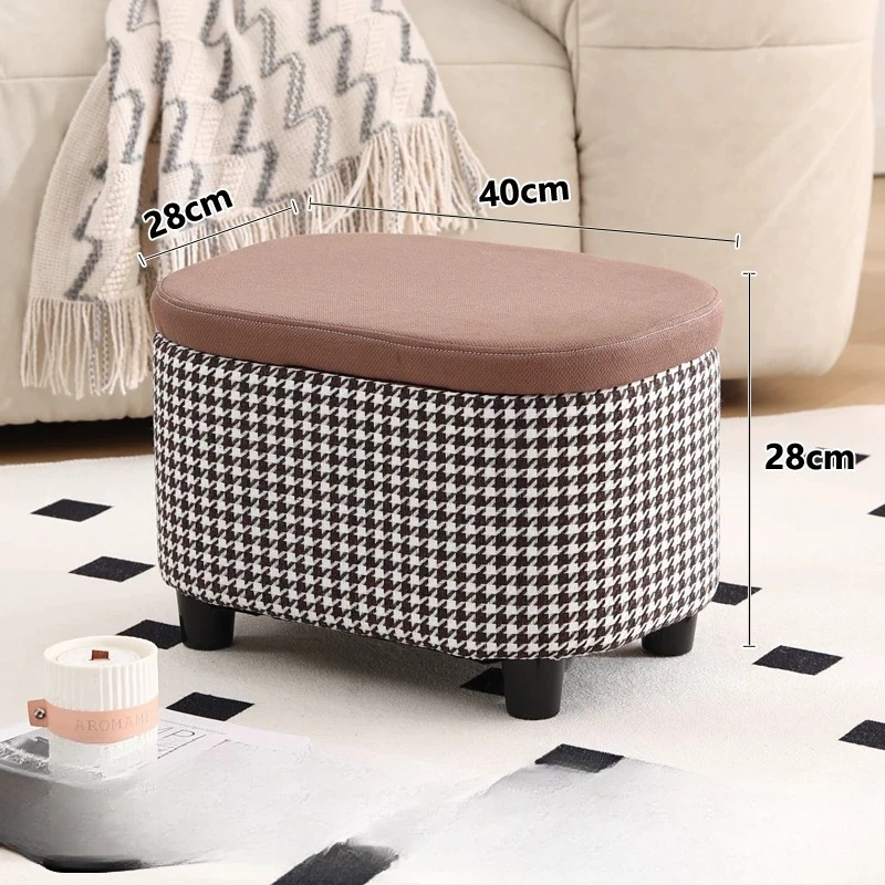 Minimalist Foot Stool Nordic Elegant Lounge Office Foot Stool Dressing Tble Portable Foot Rest Under
