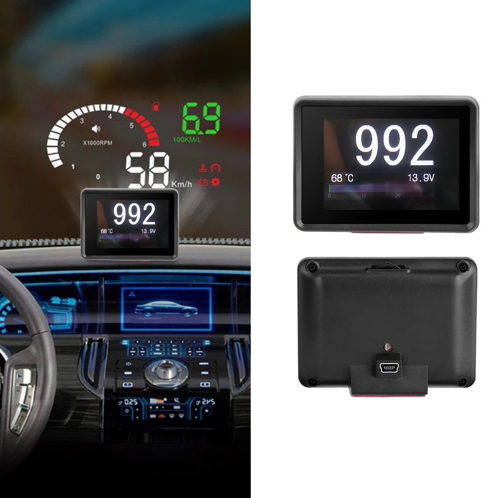 

Car OBD MultiFunction Meter Digital Temperature Voltage Speed HUD Display Car MultiFunction Meter Car Temperature Gauge