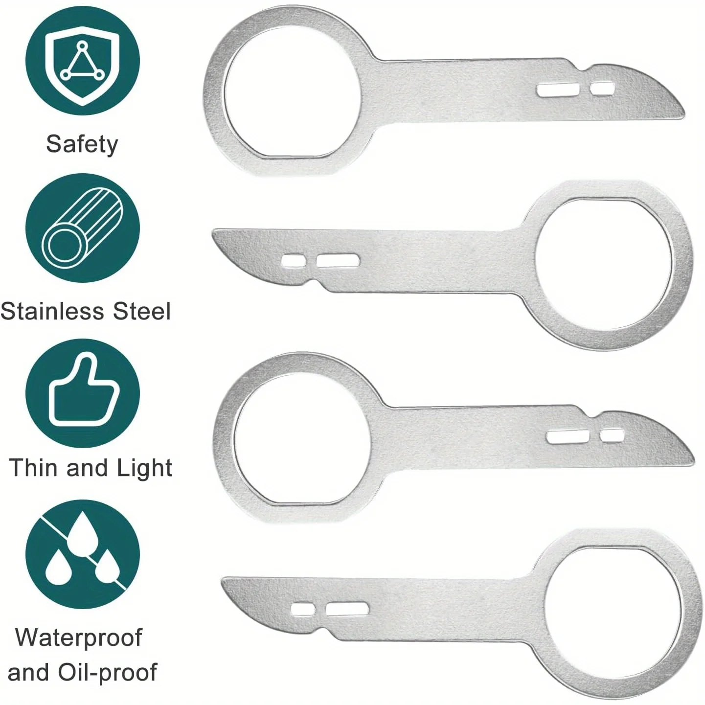 

4Pcs Radio Stereo Removal Extractor Key Release Pin Head Unit Audio Install Tool For Volkswagen Audi Mercedes Benz BMW Car Parts