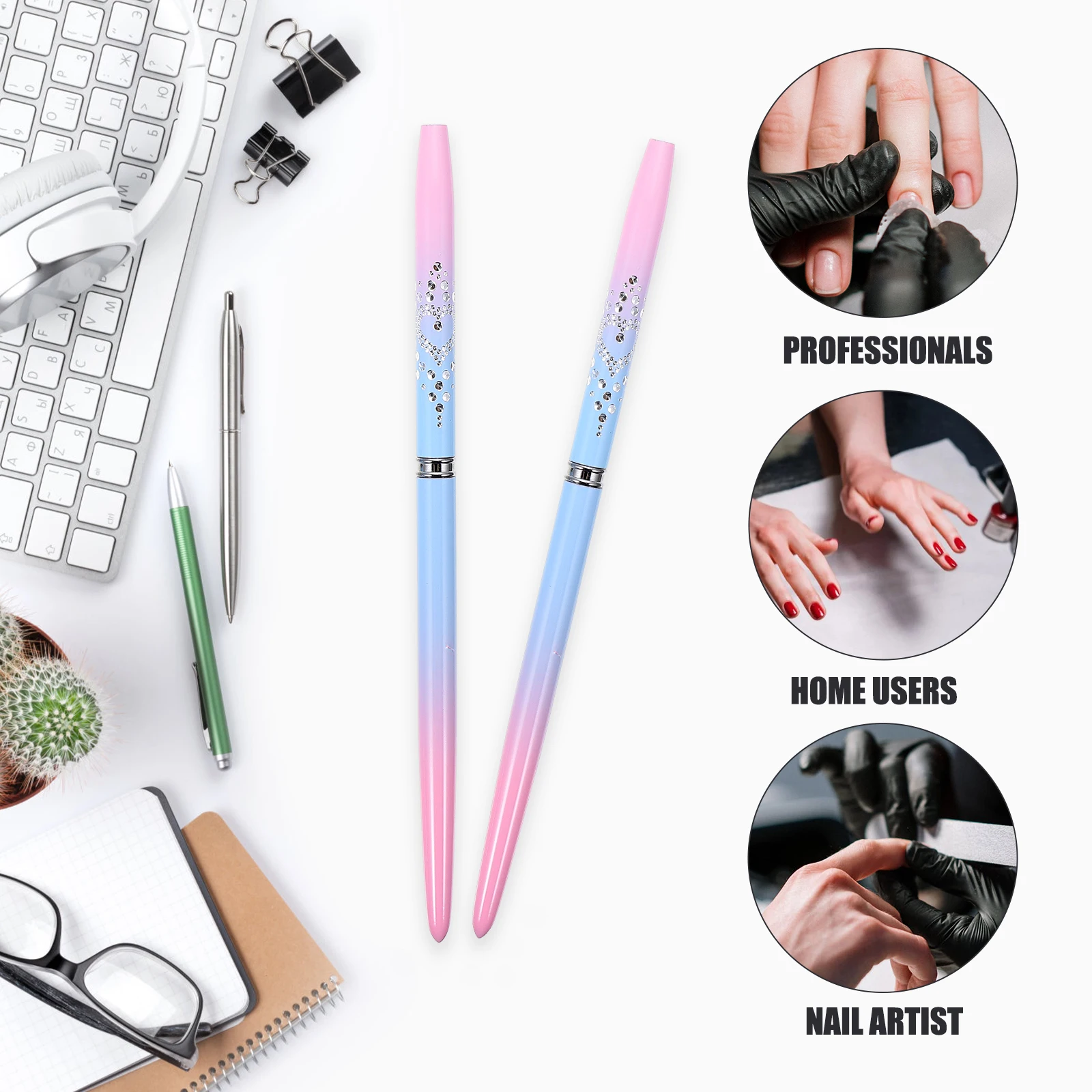 

3pcs Pens Manicure Drawing Tool Painting Brush Diy Salon Supplies Gel Accessories Coloring Kit Durable Easy Use Efficient Gift