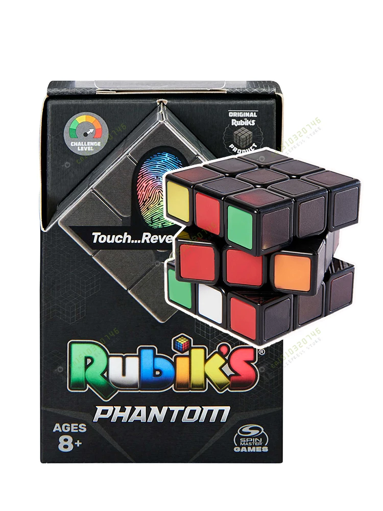 Rubiks Sensível à Temperatura Mudança de Cor Fantasma Puzzle, Torção Cega, Quadrado 3 Nível, Genuíno, Inverno