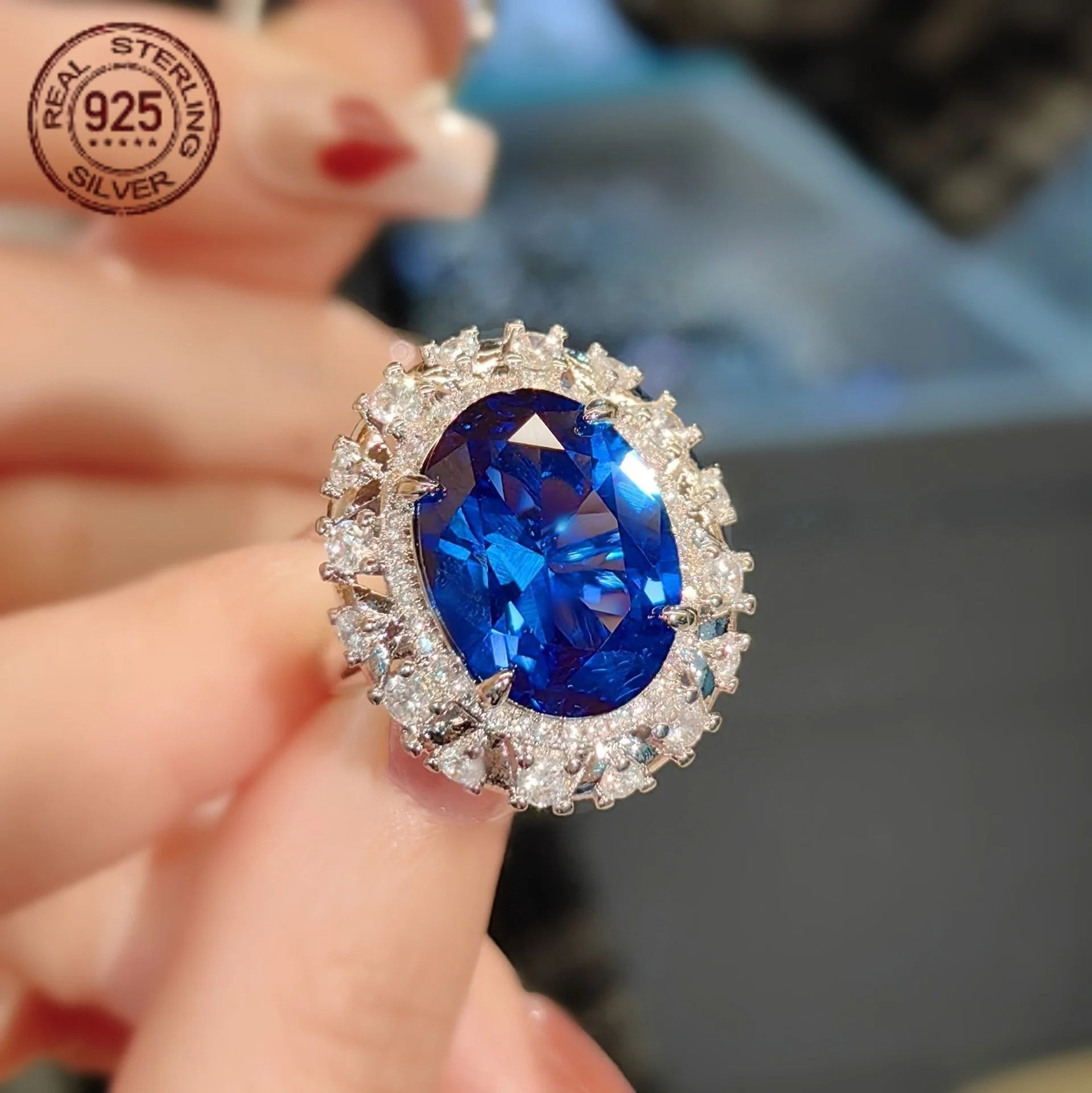 خاتم دائري 3.5 قيراط مكون من الياقوت الأحمر 925 من الفضة الإسترليني للنساء والأحجار الكريمة والمجوهرات اليومية هدية عيد الحب