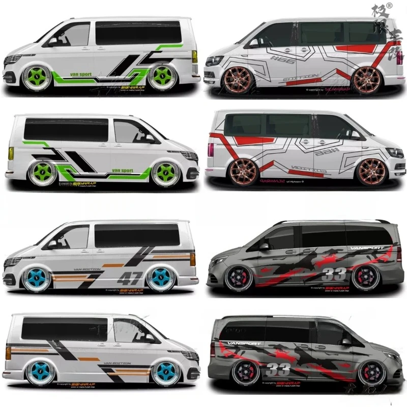 Car Stickers for Volkswagen Multivan T5 T6 Customized Exterior Design Sporty Fashionable Decals Vinyl Film Accessories