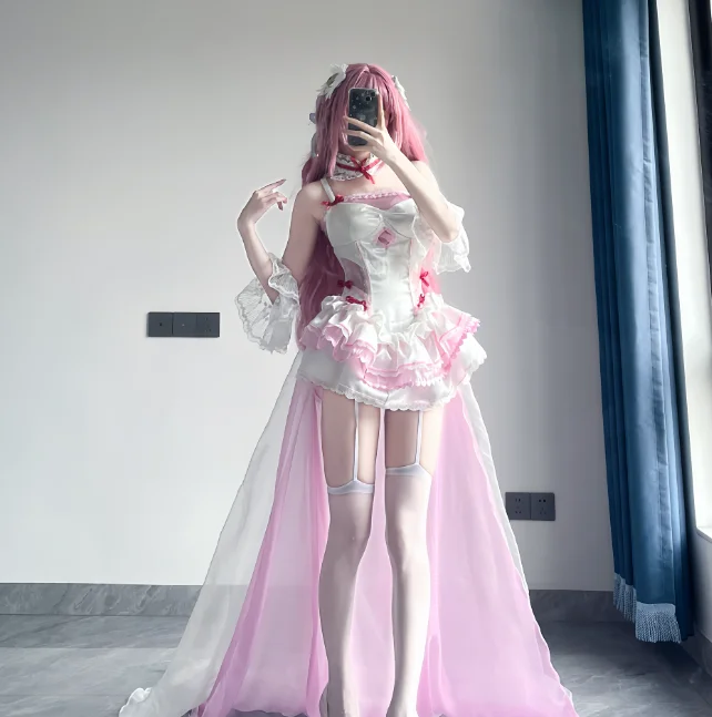

Doro Dorothy NIKKE Cosplay Costume Halloween Christmas Dorocat New Women's Sweet Pink Maid Uniform Halloween Party Lolita Dress