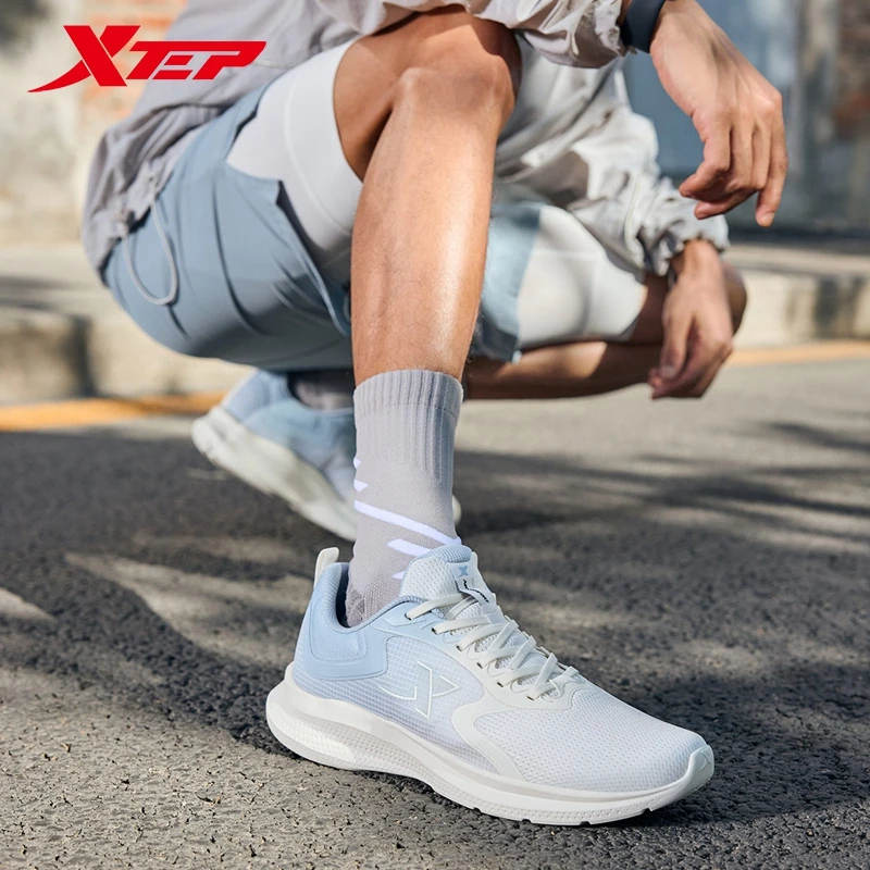 Xtep Running Shoes For Men 2024 Autumn Rebound Sports Shoes Cushion Stability Comfortable Breathable Sneakers 876319110028