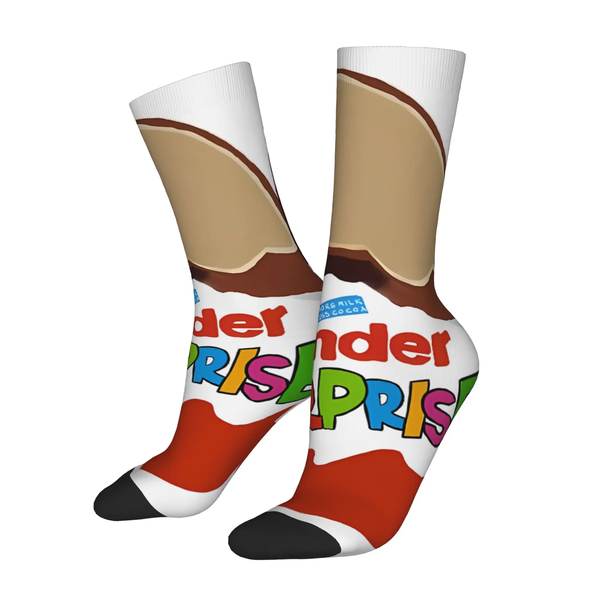 

Funny Sock Kinder Kinder Surprise Egg Vintage Seamless Pattern Printed Men Crew Socks Novelty Men's Socks