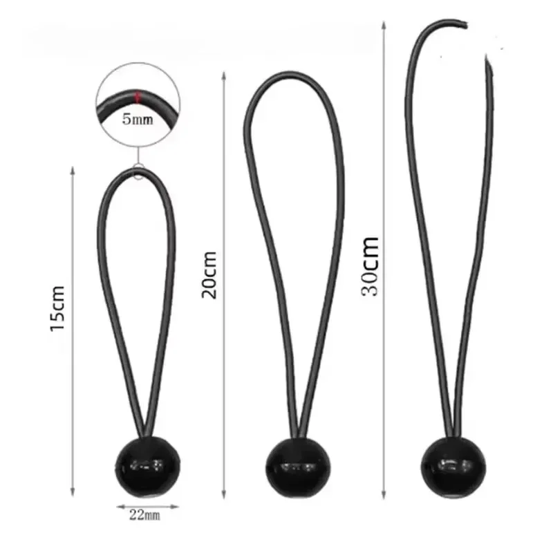 Outdoor Elastic Ball Rope  Portable Tent Fixing Strap Canvas Awning Wind Shield Durable Canvas Strap For Shielding Loads